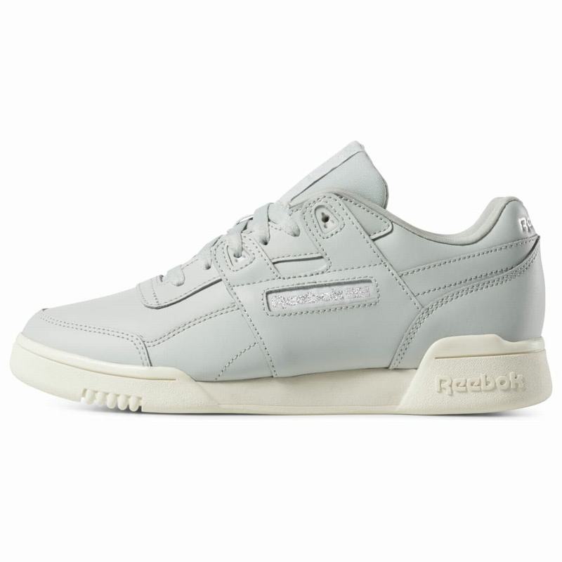 Reebok Workout Lo Plus Tenisky Damske - Modre/Biele/Ruzove Zlate EM4577MK